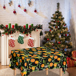 Orange Fruit Pattern Print Tablecloth