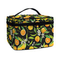 Orange Fruit Pattern Print Travel Makeup Bag