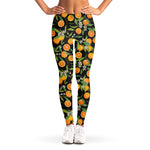 Orange Fruit Pattern Print Women's Leggings