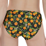 Orange Fruit Pattern Print Women's Panties