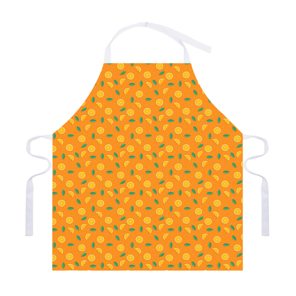 Orange Fruit Slices Pattern Print Adjustable Apron