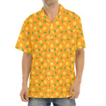 Orange Fruit Slices Pattern Print Aloha Shirt