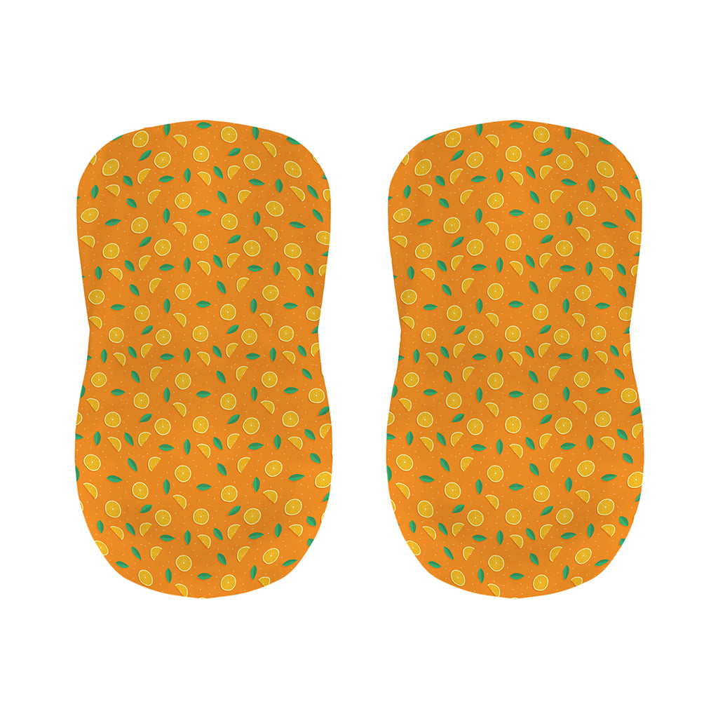 Orange Fruit Slices Pattern Print Bar Stool Covers