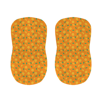 Orange Fruit Slices Pattern Print Bar Stool Covers