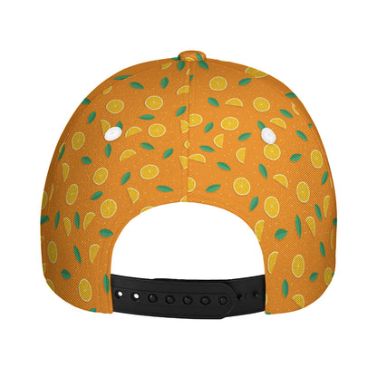 Orange Fruit Slices Pattern Print Baseball Cap