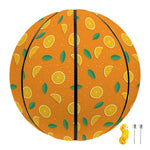 Orange Fruit Slices Pattern Print Basketball