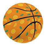 Orange Fruit Slices Pattern Print Basketball