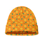 Orange Fruit Slices Pattern Print Beanie
