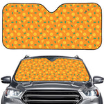 Orange Fruit Slices Pattern Print Car Windshield Sun Shade