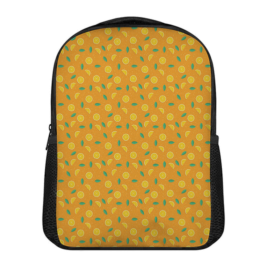 Orange Fruit Slices Pattern Print Casual Backpack