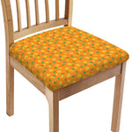 Orange Fruit Slices Pattern Print Chair Cushion Cover