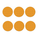 Orange Fruit Slices Pattern Print Coaster Set