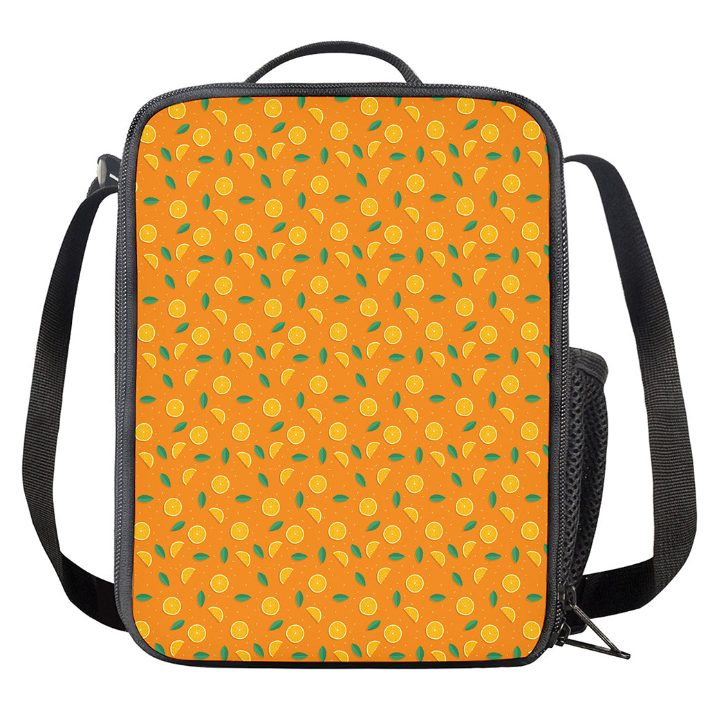 Orange Fruit Slices Pattern Print Crossbody Lunch Bag