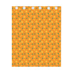 Orange Fruit Slices Pattern Print Curtain