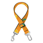 Orange Fruit Slices Pattern Print Dog Seat Belt