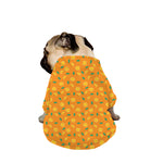 Orange Fruit Slices Pattern Print Dog Zip Up Jacket