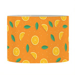 Orange Fruit Slices Pattern Print Drum Lamp Shade