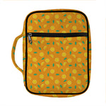 Orange Fruit Slices Pattern Print Front Pocket Bible Bag