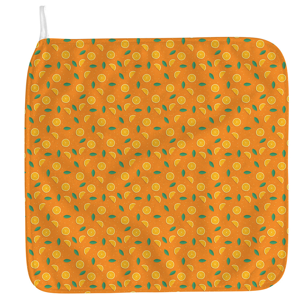 Orange Fruit Slices Pattern Print Hand Towel