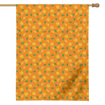 Orange Fruit Slices Pattern Print House Flag