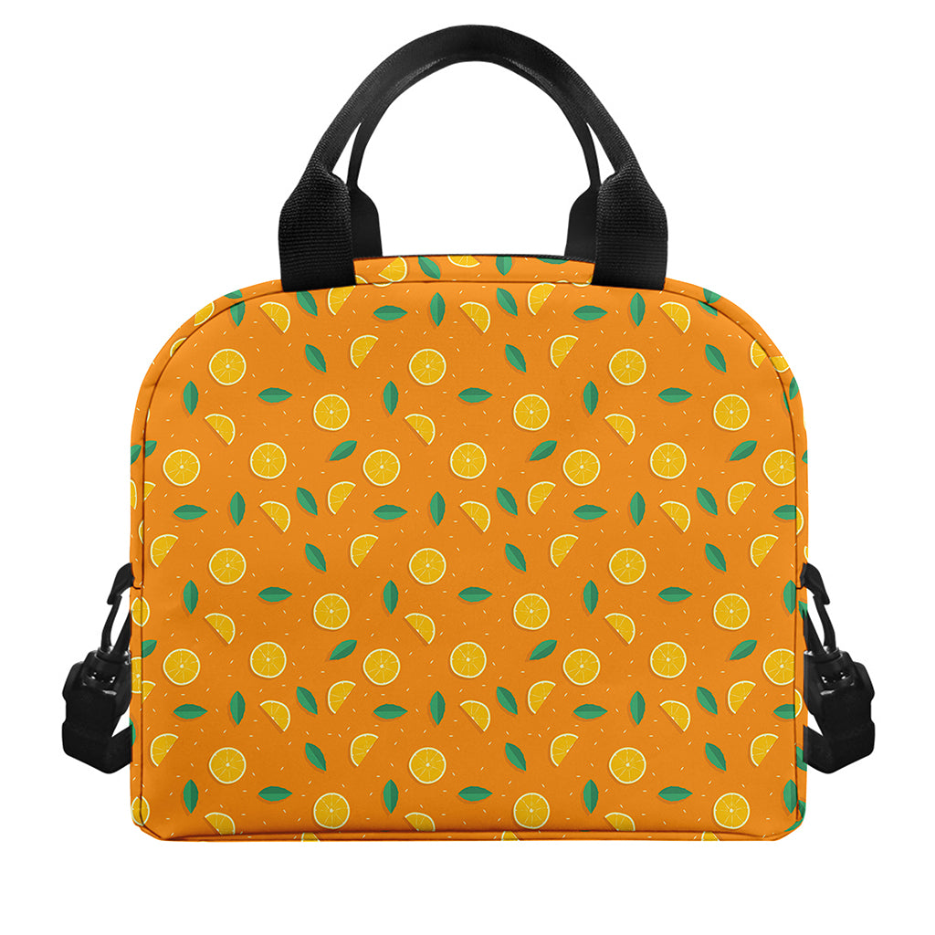 Orange Fruit Slices Pattern Print Insulated Lunch Bag