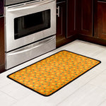 Orange Fruit Slices Pattern Print Kitchen Mat