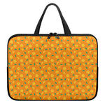 Orange Fruit Slices Pattern Print Laptop Sleeve With Handle