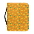 Orange Fruit Slices Pattern Print Leather Bible Cover