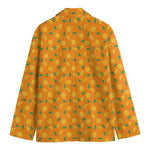 Orange Fruit Slices Pattern Print Men's Blazer