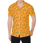 Orange Fruit Slices Pattern Print Men's Shirt
