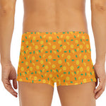 Orange Fruit Slices Pattern Print Men's Short Boxer Briefs