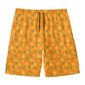 Orange Fruit Slices Pattern Print Men's Swim Trunks