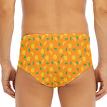 Orange Fruit Slices Pattern Print Men's Triangle Swim Briefs