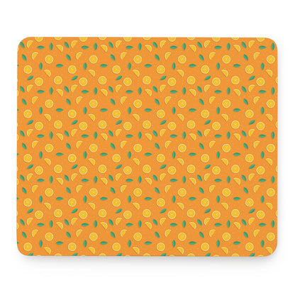 Orange Fruit Slices Pattern Print Mouse Pad