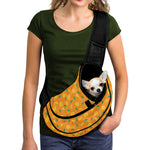 Orange Fruit Slices Pattern Print Pet Sling Carrier