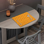 Orange Fruit Slices Pattern Print Placemat