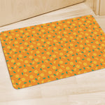 Orange Fruit Slices Pattern Print Polyester Doormat