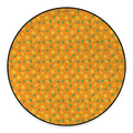 Orange Fruit Slices Pattern Print Round Floor Mat