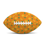 Orange Fruit Slices Pattern Print Rugby Ball