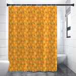 Orange Fruit Slices Pattern Print Shower Curtain