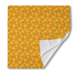 Orange Fruit Slices Pattern Print Silk Bandana