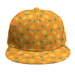 Orange Fruit Slices Pattern Print Snapback Cap
