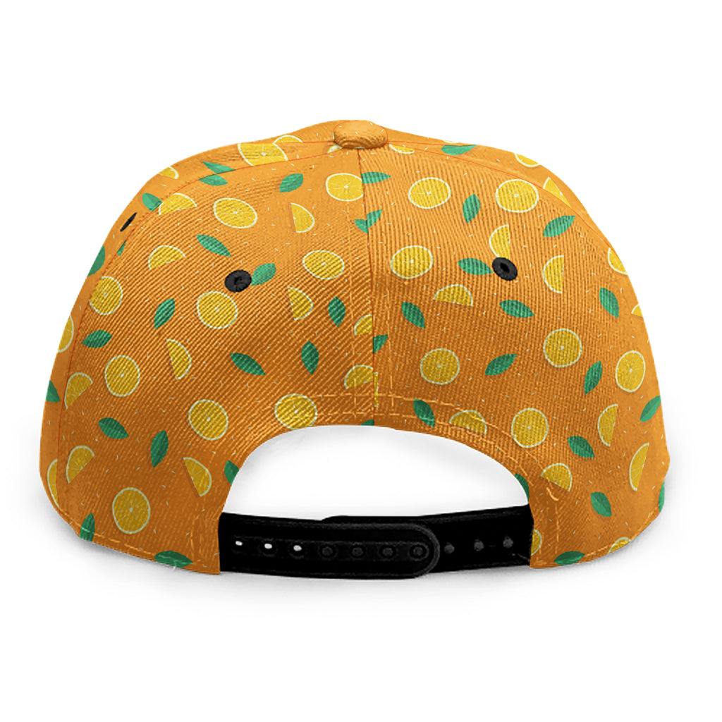 Orange Fruit Slices Pattern Print Snapback Cap