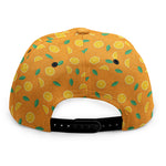 Orange Fruit Slices Pattern Print Snapback Cap
