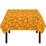 Orange Fruit Slices Pattern Print Tablecloth