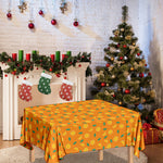 Orange Fruit Slices Pattern Print Tablecloth