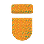 Orange Fruit Slices Pattern Print Toilet Lid And Tank Cover Set
