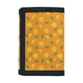 Orange Fruit Slices Pattern Print Trifold Wallet