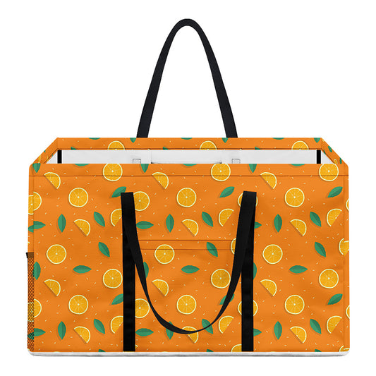 Orange Fruit Slices Pattern Print Utility Tote Bag