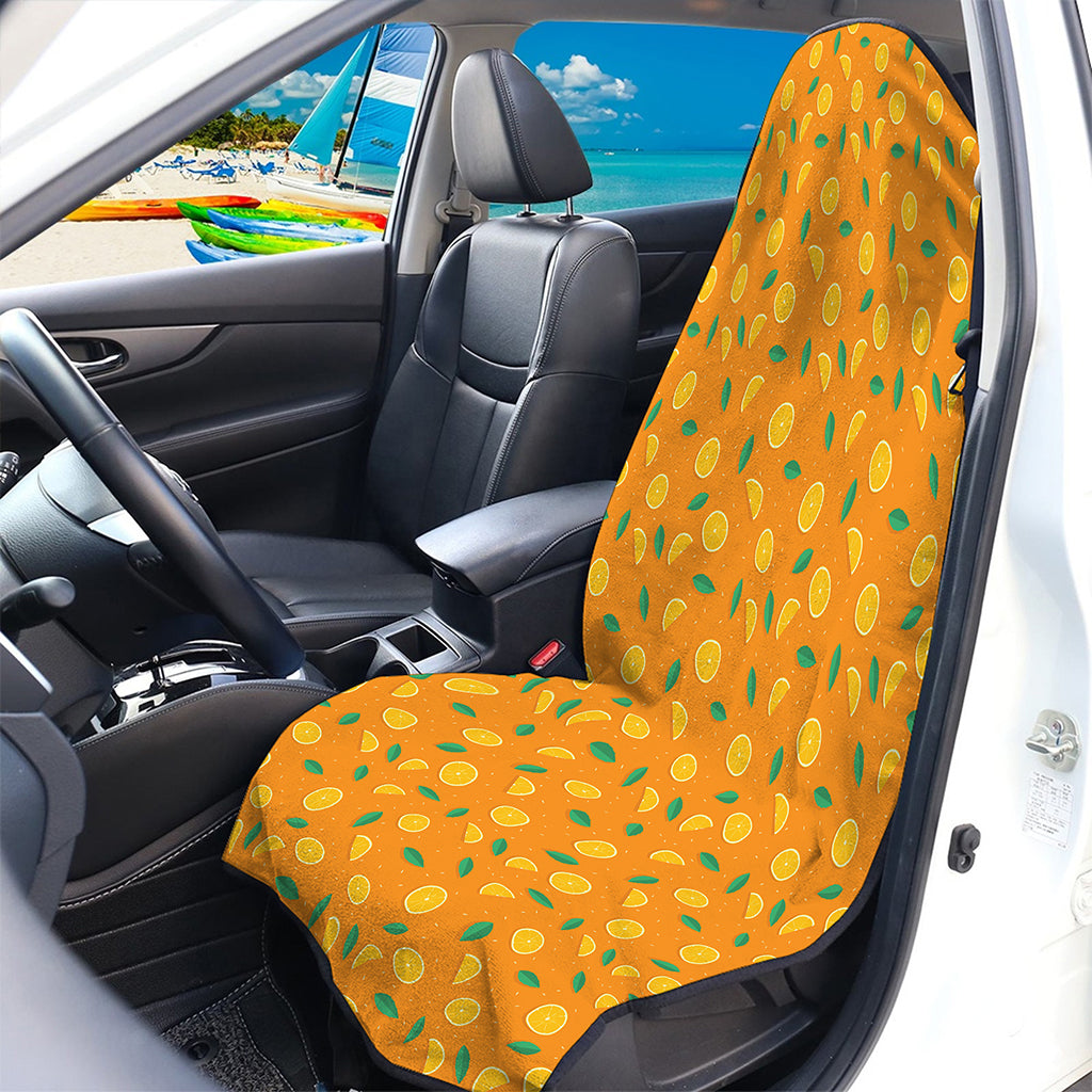 Orange Fruit Slices Pattern Print Waterproof Car Seat Cover